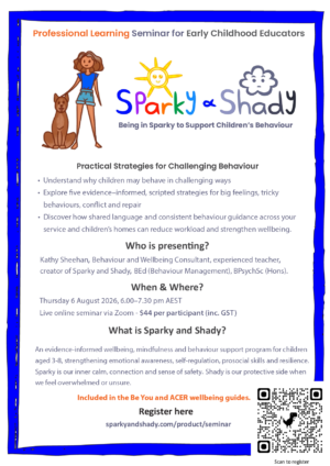 Online Seminar - Being in Sparky to Support Children's Behaviour